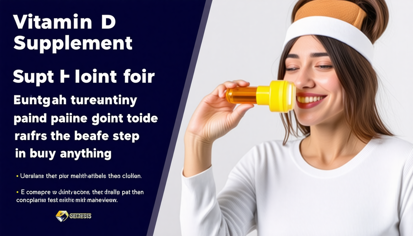 A clean for vitamin d supplement for joint pain